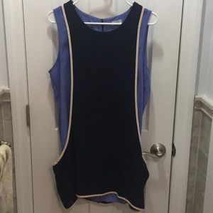 Tobi dark and light blue sleeveless dress